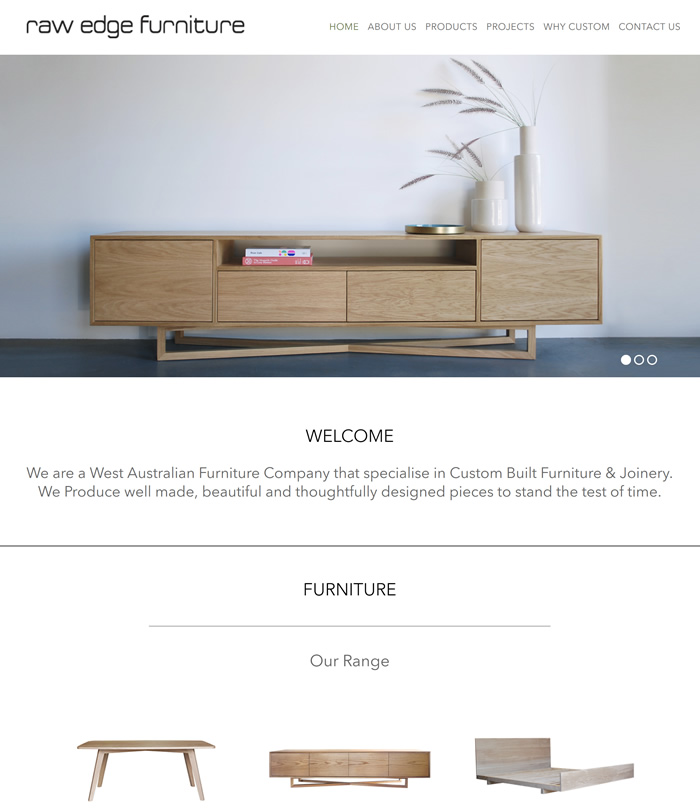 raw edge furniture